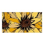 Colorful Seamless Floral Pattern Satin Shawl 45  x 80 