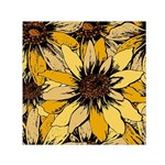 Colorful Seamless Floral Pattern Square Satin Scarf (30  x 30 )