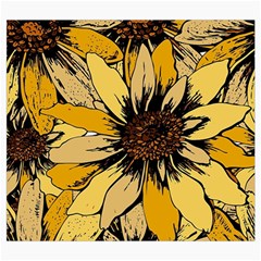 Colorful Seamless Floral Pattern Roll Up Canvas Pencil Holder (S) from ArtsNow.com Front
