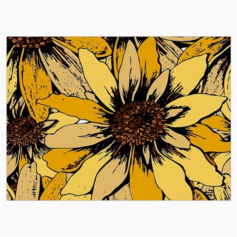 Colorful Seamless Floral Pattern Roll Up Canvas Pencil Holder (L) from ArtsNow.com Front
