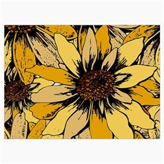 Colorful Seamless Floral Pattern Roll Up Canvas Pencil Holder (L) from ArtsNow.com Front