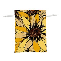 Colorful Seamless Floral Pattern Lightweight Drawstring Pouch (S) from ArtsNow.com Front