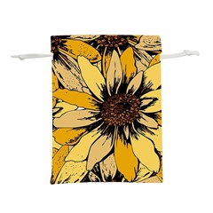 Colorful Seamless Floral Pattern Lightweight Drawstring Pouch (L) from ArtsNow.com Front