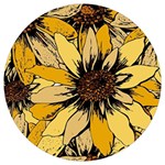 Colorful Seamless Floral Pattern Round Trivet