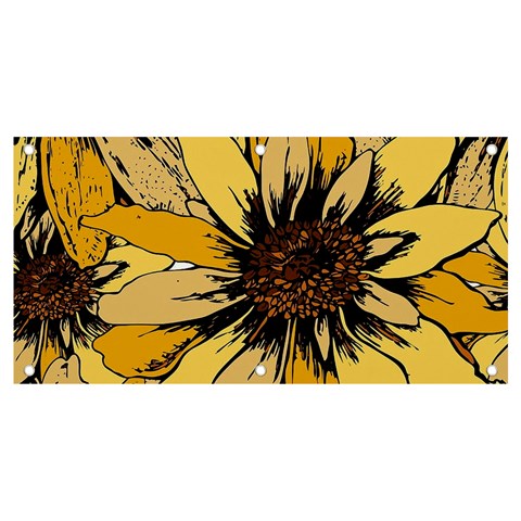 Colorful Seamless Floral Pattern Banner and Sign 4  x 2  from ArtsNow.com Front