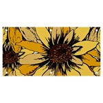 Colorful Seamless Floral Pattern Banner and Sign 6  x 3 
