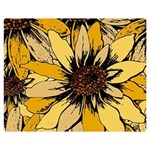 Colorful Seamless Floral Pattern Premium Plush Fleece Blanket (Medium)