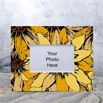 Colorful Seamless Floral Pattern White Tabletop Photo Frame 4 x6 