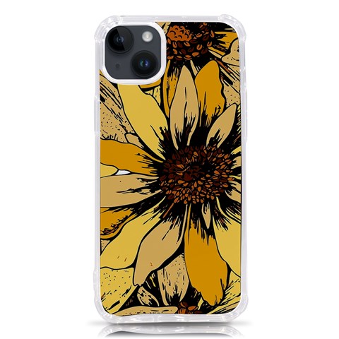 Colorful Seamless Floral Pattern iPhone 14 Plus TPU UV Print Case from ArtsNow.com Front