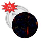 Architecture City Pixel Art 2.25  Buttons (10 pack) 