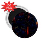 Architecture City Pixel Art 2.25  Magnets (100 pack) 