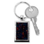 Architecture City Pixel Art Key Chain (Rectangle)