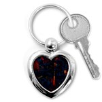 Architecture City Pixel Art Key Chain (Heart)