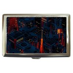 Architecture City Pixel Art Cigarette Money Case