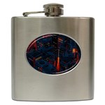 Architecture City Pixel Art Hip Flask (6 oz)