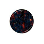 Architecture City Pixel Art Hat Clip Ball Marker