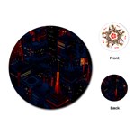 Architecture City Pixel Art Playing Cards Single Design (Round)
