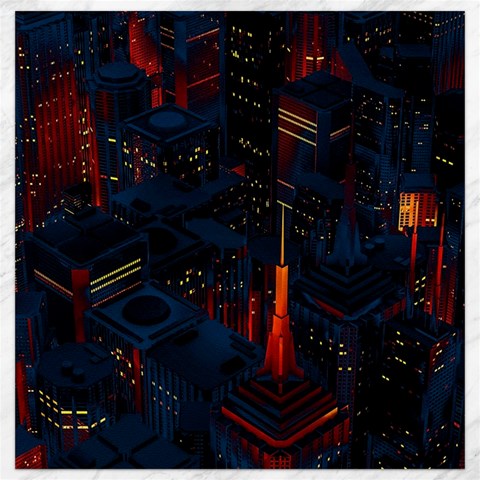 Architecture City Pixel Art Canvas 12  x 12  from ArtsNow.com 11.4 x11.56  Canvas - 1