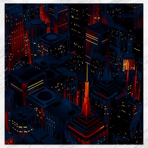 Architecture City Pixel Art Canvas 20  x 20  from ArtsNow.com 19 x19.27  Canvas - 1