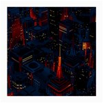 Architecture City Pixel Art Medium Glasses Cloth