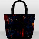 Architecture City Pixel Art Bucket Bag