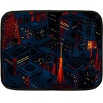 Architecture City Pixel Art Fleece Blanket (Mini)