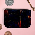 Architecture City Pixel Art Mini Coin Purse