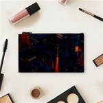 Architecture City Pixel Art Cosmetic Bag (Small)