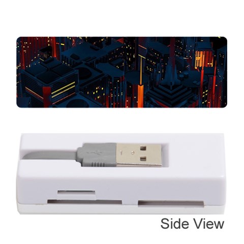 Architecture City Pixel Art Memory Card Reader (Stick) from ArtsNow.com Front