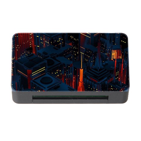 Architecture City Pixel Art Memory Card Reader with CF from ArtsNow.com Front