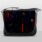 Architecture City Pixel Art Messenger Bag