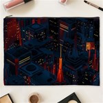 Architecture City Pixel Art Cosmetic Bag (XXXL)