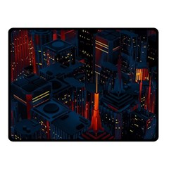 Architecture City Pixel Art Two Sides Fleece Blanket (Small) from ArtsNow.com 45 x34  Blanket Front