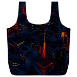 Architecture City Pixel Art Full Print Recycle Bag (XL)