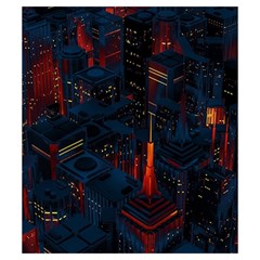 Architecture City Pixel Art Drawstring Pouch (Small) from ArtsNow.com Back