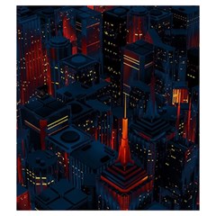 Architecture City Pixel Art Drawstring Pouch (Medium) from ArtsNow.com Front