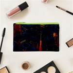 Architecture City Pixel Art Cosmetic Bag (XS)