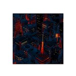 Architecture City Pixel Art Satin Bandana Scarf 22  x 22 