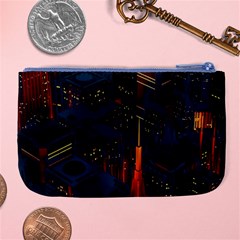 Architecture City Pixel Art Large Coin Purse from ArtsNow.com Back