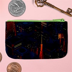 Architecture City Pixel Art Large Coin Purse from ArtsNow.com Back