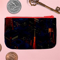 Architecture City Pixel Art Large Coin Purse from ArtsNow.com Back