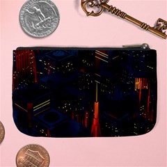 Architecture City Pixel Art Large Coin Purse from ArtsNow.com Back