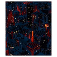 Architecture City Pixel Art Drawstring Pouch (XS) from ArtsNow.com Back