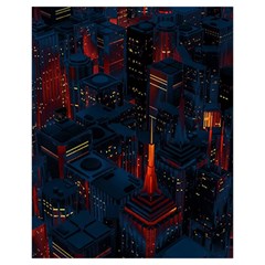 Architecture City Pixel Art Drawstring Pouch (XL) from ArtsNow.com Back