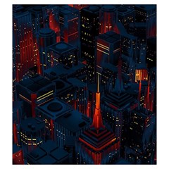 Architecture City Pixel Art Drawstring Pouch (2XL) from ArtsNow.com Back