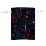 Architecture City Pixel Art Lightweight Drawstring Pouch (M)
