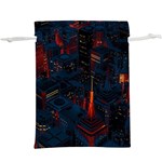 Architecture City Pixel Art Lightweight Drawstring Pouch (XL)