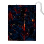 Architecture City Pixel Art Drawstring Pouch (5XL)