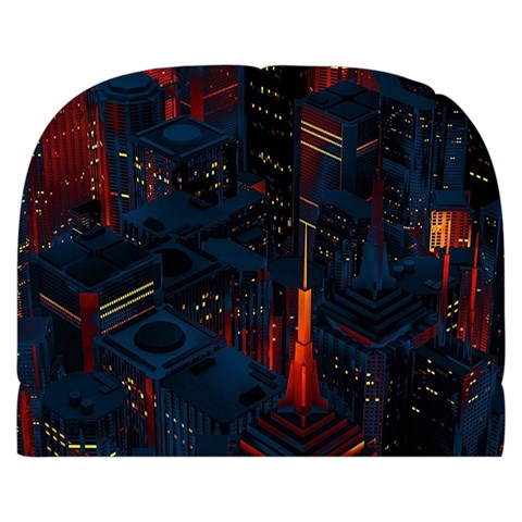Architecture City Pixel Art Make Up Case (Small) from ArtsNow.com Back