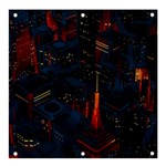 Architecture City Pixel Art Banner and Sign 4  x 4 